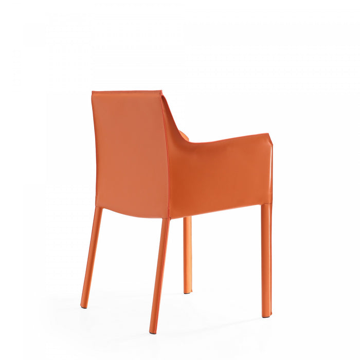 Paris Modern 6-Piece Dining Chair Set in Coral