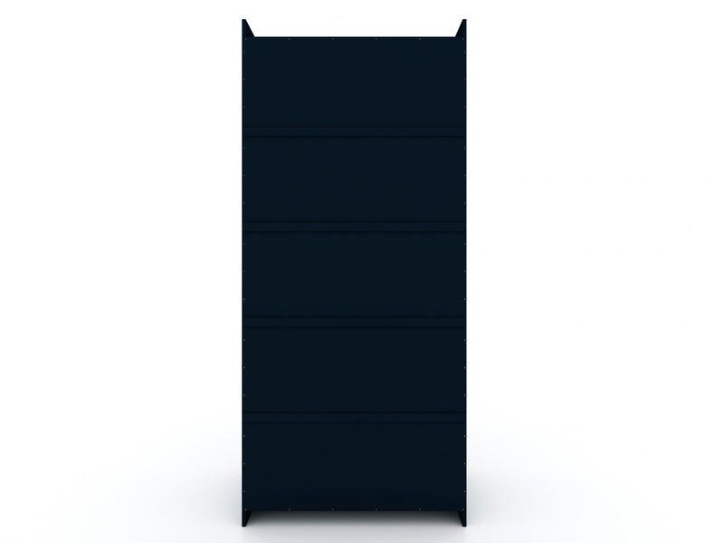 Mulberry Contemporary Modern 2-Piece Wardrobe Closet in Midnight Blue