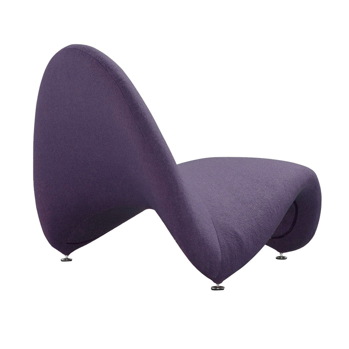 Manhattan Comfort Moma Wool Blend Accent Chair - Purple