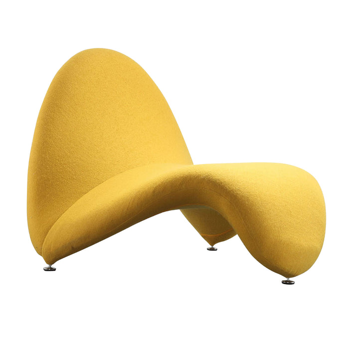 Manhattan Comfort Moma Wool Blend Accent Chair - Yellow