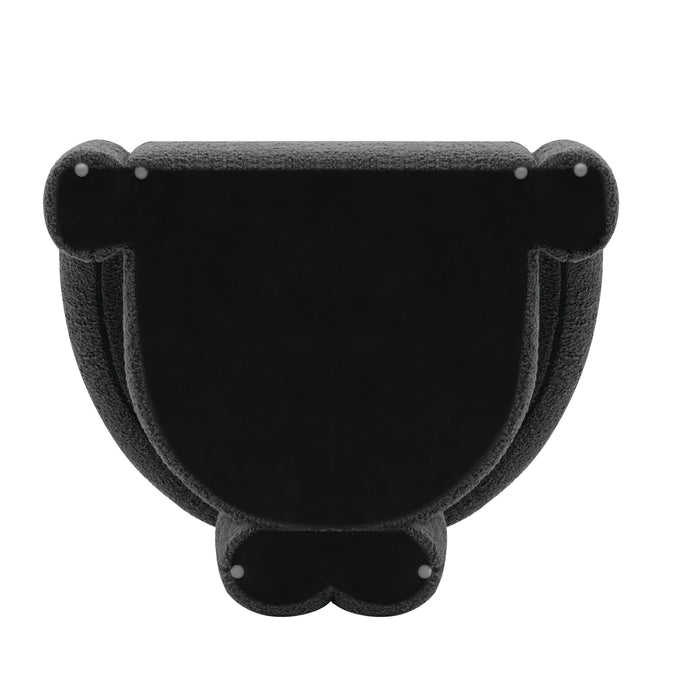 Manhattan Comfort Modern Darian Chenille Accent Chair - Black