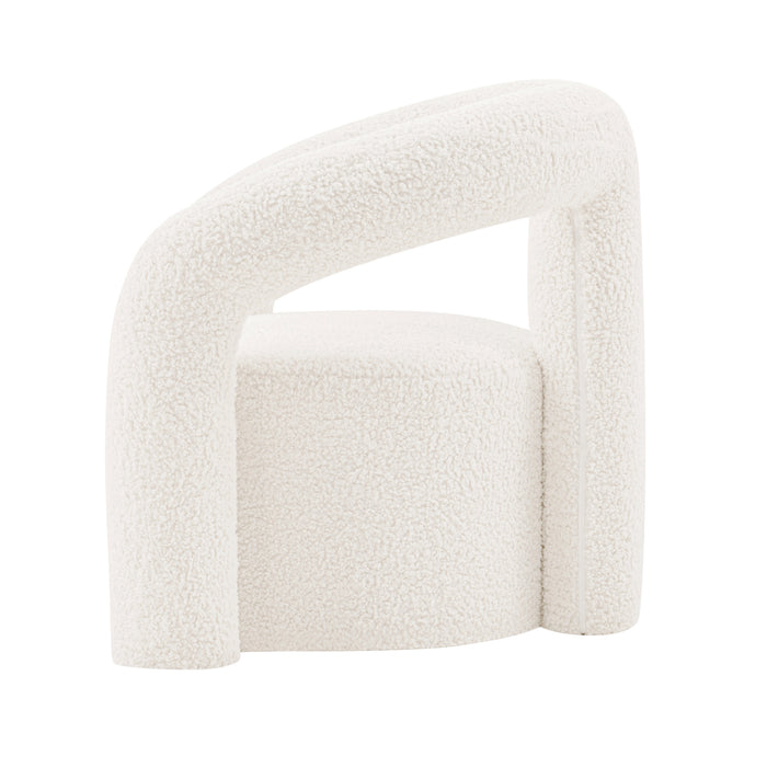 Manhattan Comfort Modern Darian Chenille Accent Chair - Cream