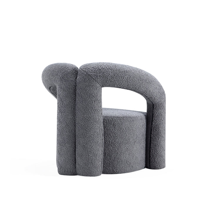 Manhattan Comfort Modern Darian Chenille Accent Chair - Grey