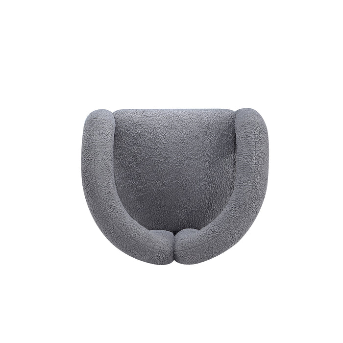 Manhattan Comfort Modern Darian Chenille Accent Chair - Grey