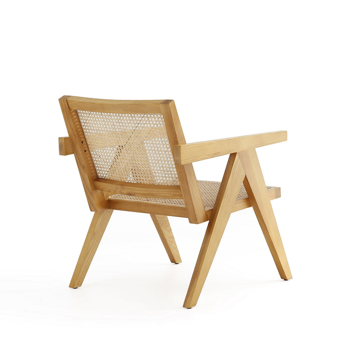 Manhattan Comfort Hamlet Accent Chair - Natural Cane