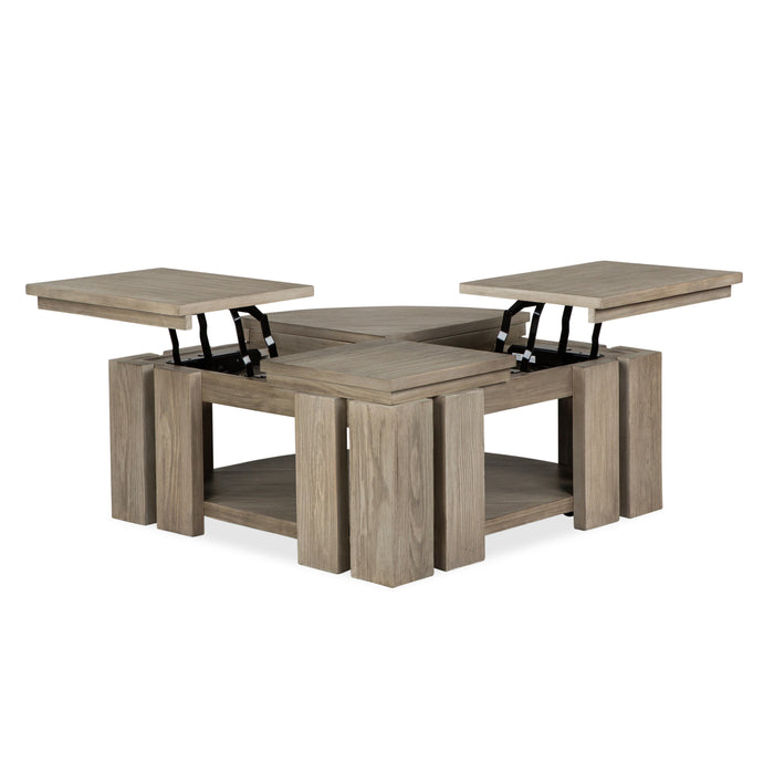 Addams 36\" Lift-Top Coffee Table with Casters - Stone Harbor Grey