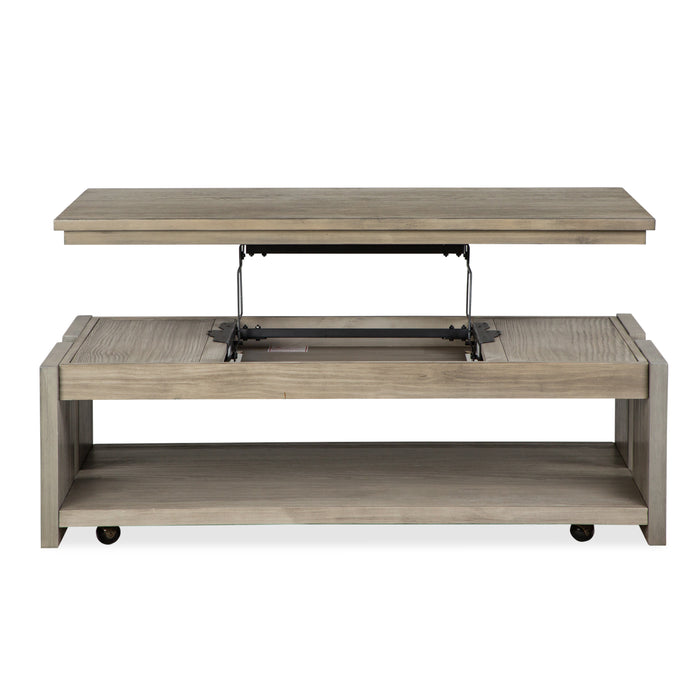 Addams 50\" Lift-Top Coffee Table with Storage - Stone Harbor Grey