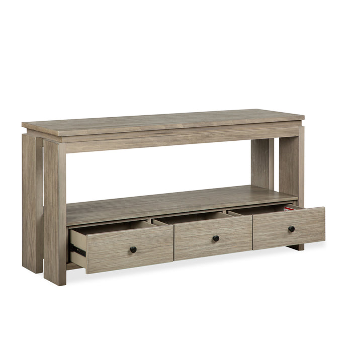 Addams 54\" Sofa Table with Storage - Stone Harbor Grey