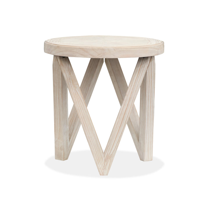 Albion 22\" End Table - Coconut Cream