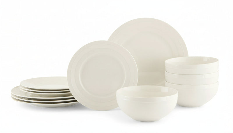 Circa 32-Piece Embossed Dinnerware Set