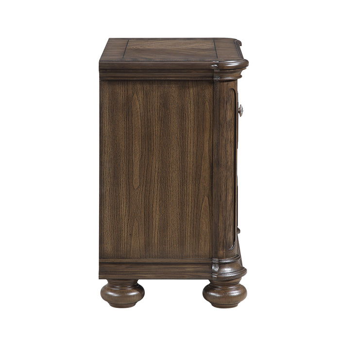 Ambrose Bedside 2-Drawer Nightstand, 28\"W x 29\"H – Brown