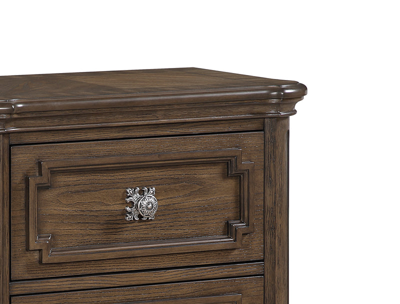 Ambrose Bedside 2-Drawer Nightstand, 28\"W x 29\"H – Brown