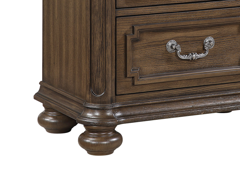 Ambrose Bedside 2-Drawer Nightstand, 28\"W x 29\"H – Brown