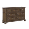 Ambrose Bedroom 7-Drawer Dresser, 64"W x 40.5"H – Brown
