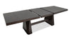 Arden 6pc Extension Dining Set with Table, Bench & 4 Chairs, Trestle Base, 84-108"W - Espresso Brown | Ensemble de salle à manger Arden 6 pièces avec table, rallonge de 84 po à 108 po (L), base à tréteaux, banc et 4 chaises - brun espresso