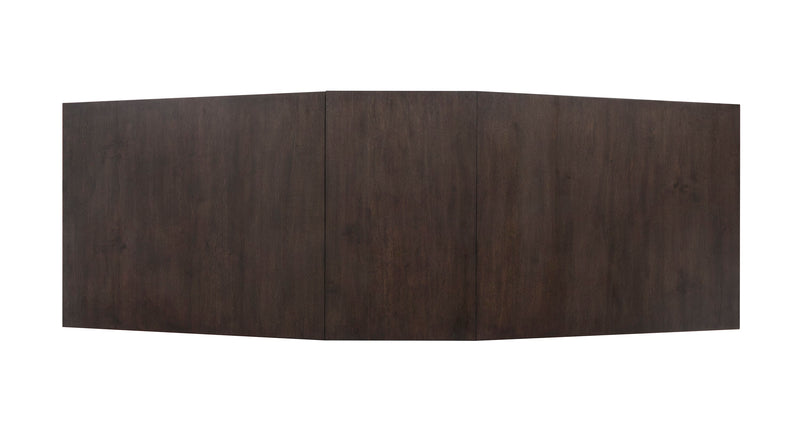 Arden Dining Extension Table with Trestle Base, 84-108\"W - Espresso Brown