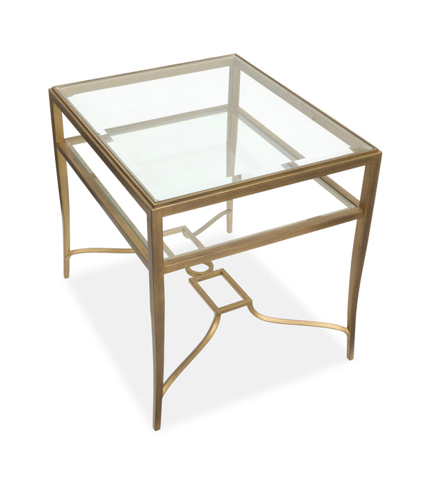 Avondale 22\" End Table - Burnished Brass
