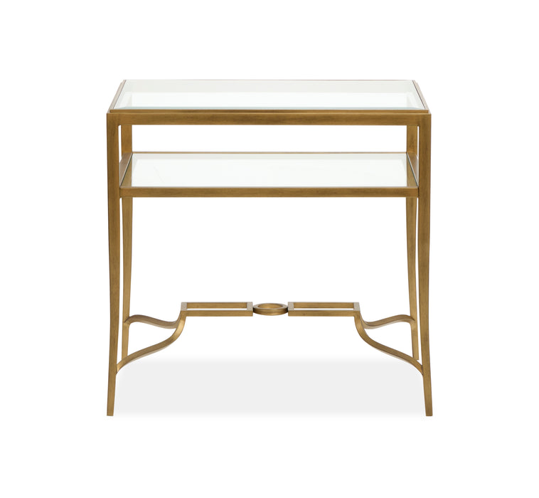 Avondale 22\" End Table - Burnished Brass