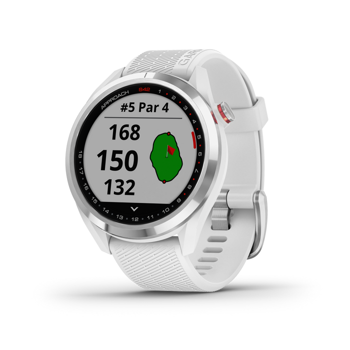 Garmin Approach® S42 Gps Golf Smartwatch - Fitness Tracker W/ Multi-gnss Support - Polished Silver