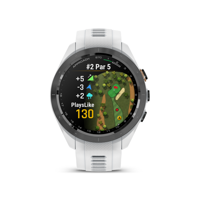 Garmin Approach® S70 Golf Gps Smartwatch - Sport And Health Tracker With White Silicone Band