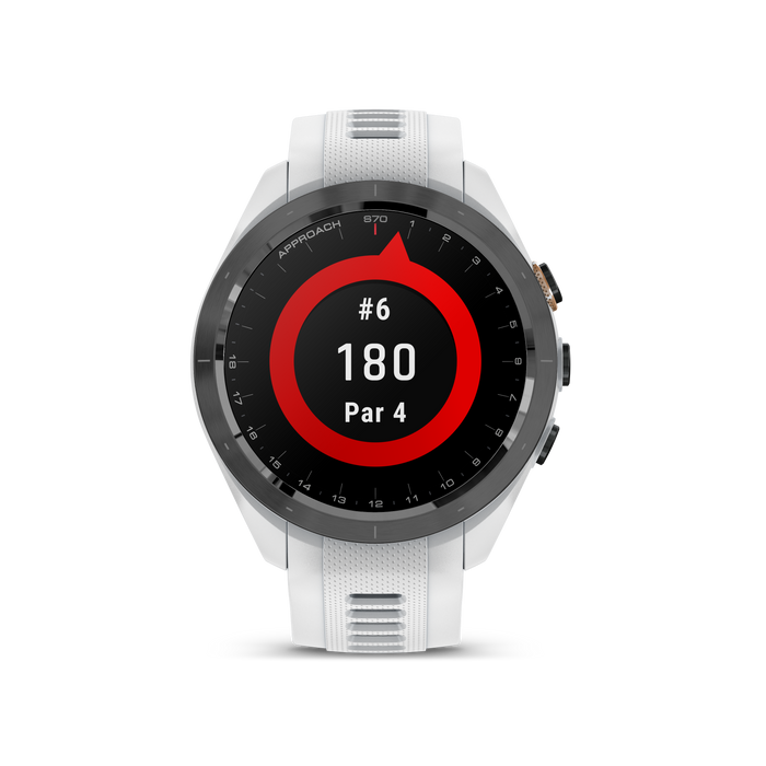 Garmin Approach® S70 Golf Gps Smartwatch - Sport And Health Tracker With White Silicone Band