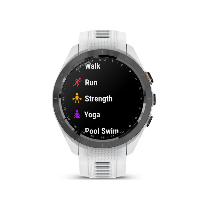 Garmin Approach® S70 Golf Gps Smartwatch - Sport And Health Tracker With White Silicone Band