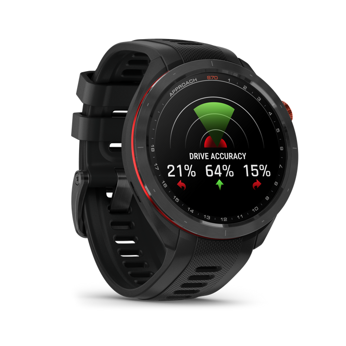 Garmin Approach® S70 Golf Gps Smartwatch - Sport And Health Tracker With Black Silicone Band