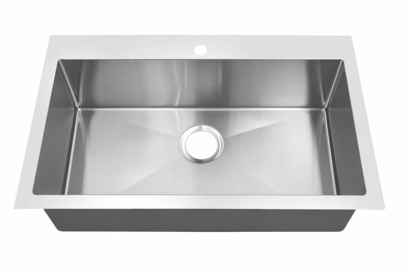 Bristol Sinks Drop In Stainless Steel Single Bowl Kitchen Sink - B1208