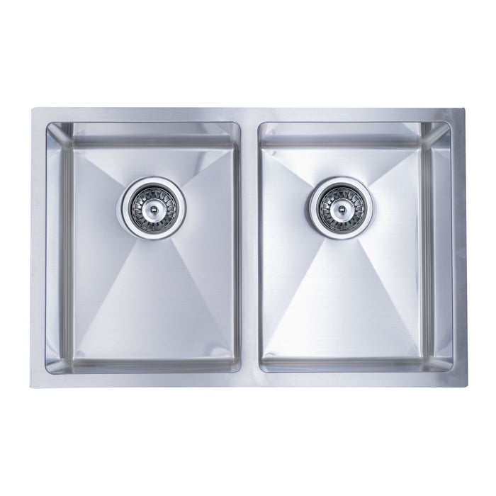 Bristol Sinks Undermount Stainless Steel Double Kitchen Sink - B1911