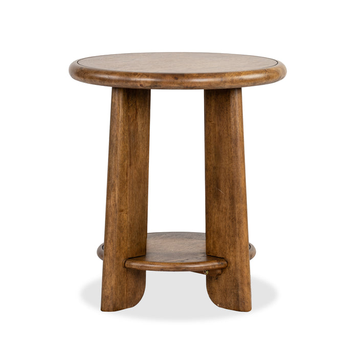 Baltic 24\" End Table with Storage - Tawny Brown 