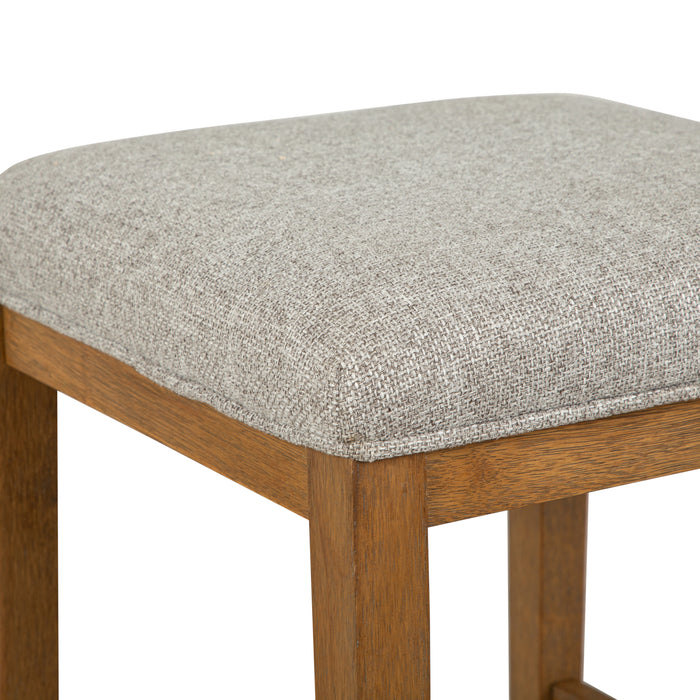 Grey Upholstered Stool - BETTGCST