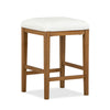 Betton 16\" Stool with Wood Legs - Belgian Wheat