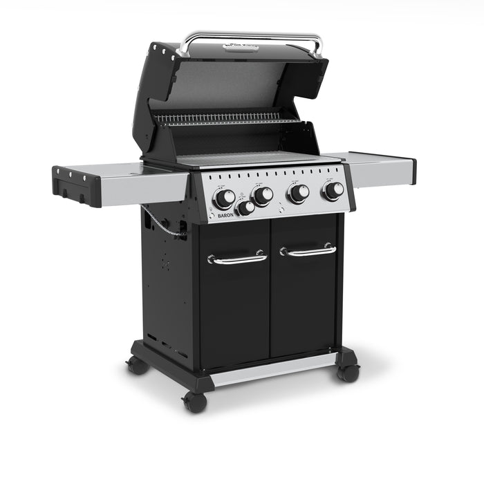Broil King Baron™ 440 Pro Natural Gas Grill with Side Burner in Black - 875227