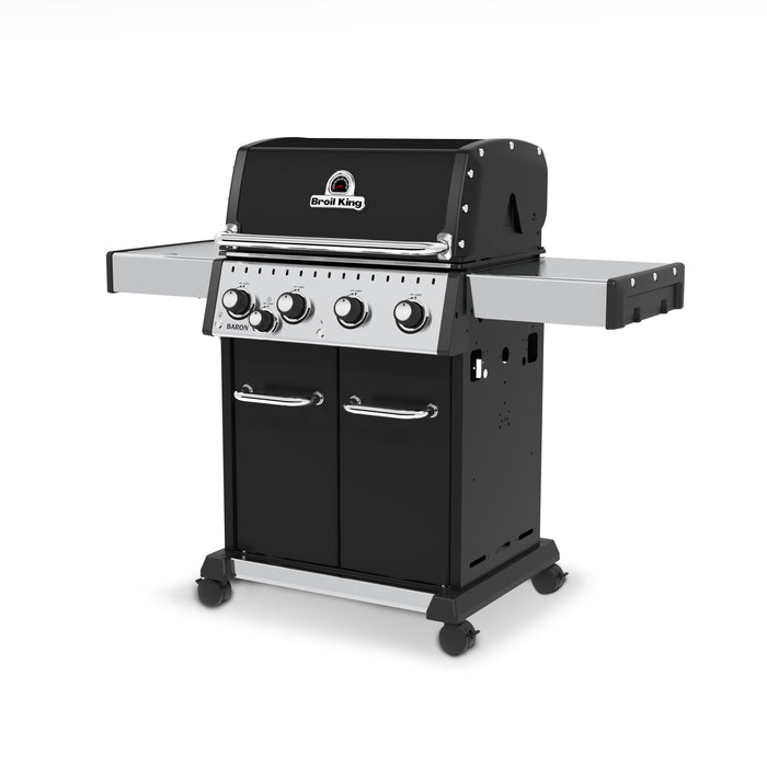 Broil King Baron™ 440 Pro Natural Gas Grill with Side Burner in Black - 875227