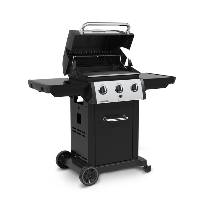 Broil King Monarch™ 320 Natural Gas Grill in Stainless Steel & Black - 834257