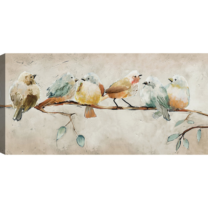 Birds Acrylic Painting – 30\" x 60\"