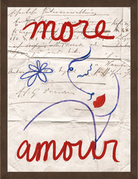More Amour Framed Linen Finish Art – 27