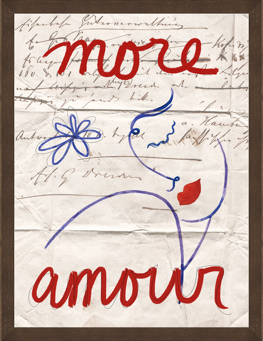 More Amour Framed Linen Finish Art – 27\" x 35\"
