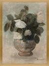 Brown Vase Framed Stucco Wall Art – 22\" x 30\"