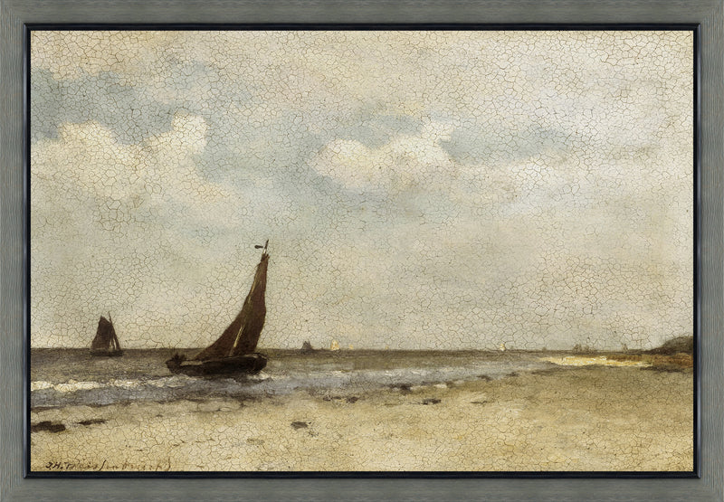 Beachday Framed Stucco Art – 27.25\" x 39.25\"