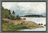 By the Lake Framed Stucco Art – 27.25\" x 39.25\"