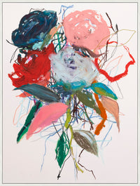 Floral Abstract Framed Canvas Art - 31