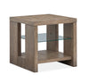 Bukley 24\" End Table with Adjustable Shelf - Spiced Brown