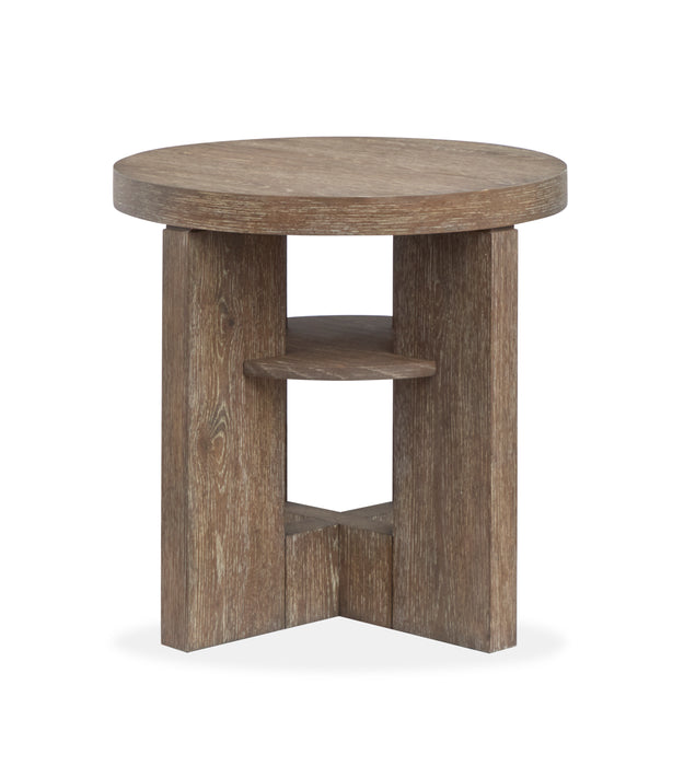 Bukley 24\" End Table with Storage - Spiced Brown