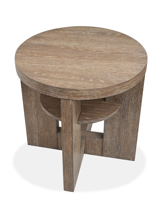 Bukley 24\" End Table with Storage - Spiced Brown