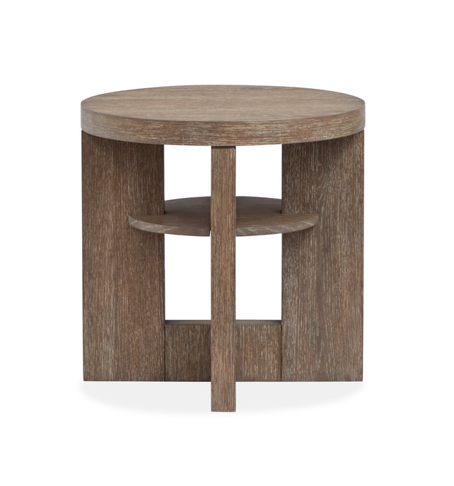 Bukley 24\" End Table with Storage - Spiced Brown