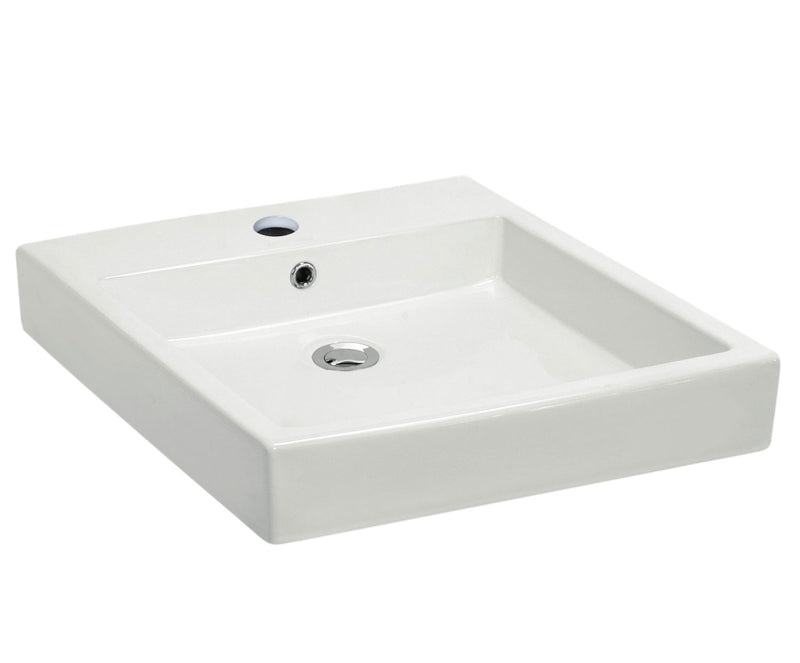 Bristol Sinks Above Counter Vitreous China Square Vessel Bathroom Sink - BV111