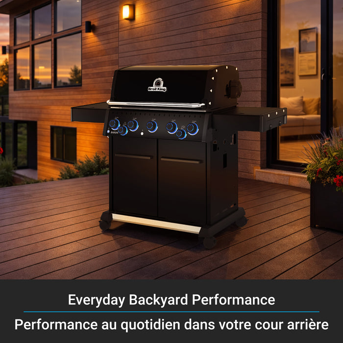 Broil King Baron 590 Pro Shadow 5-Burner 45,000-BTU Natural Gas BBQ - 675147 Grill