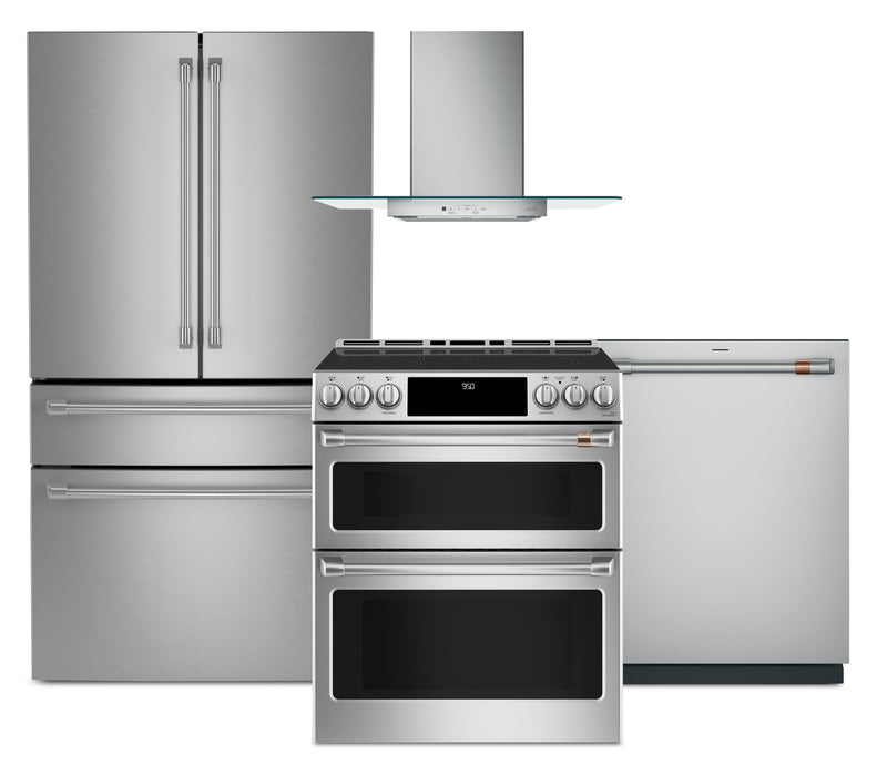Café 4-Piece Kitchen Appliance Package – Stainless Steel 