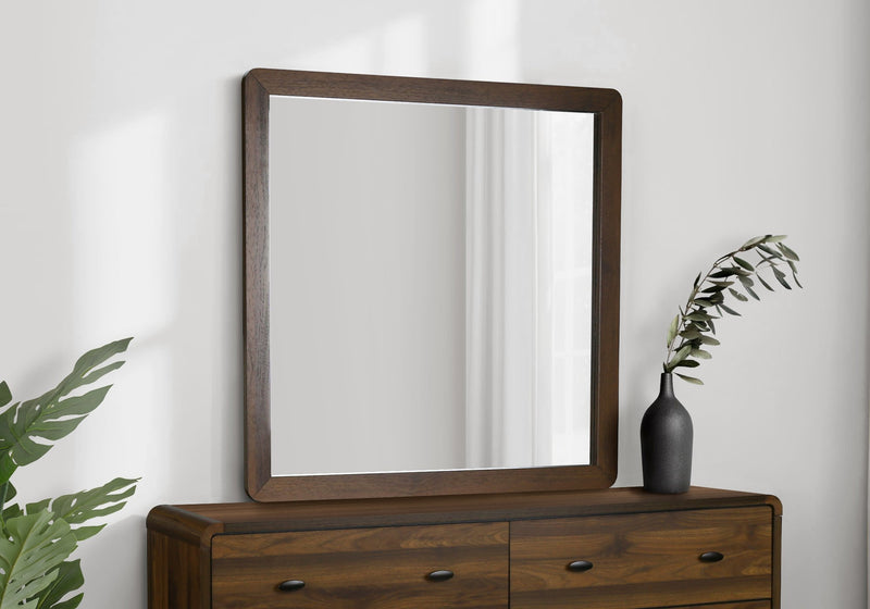 Cami Bedroom Dresser Mirror, Attachable/Wall Hanging – Brown